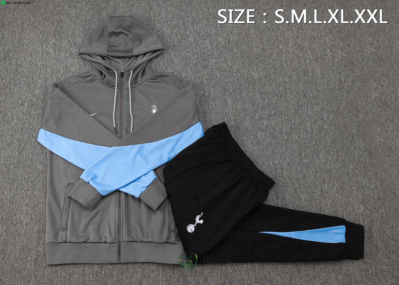 Chaqueta Conjunto Completo Con Capucha Tottenham Hotspur 24/2025 Gris