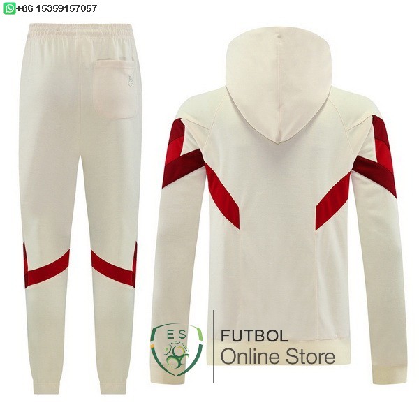 Conjunto Completo Chaqueta Con Capucha Bayern Munich 24/2025 Amarillo Rojo