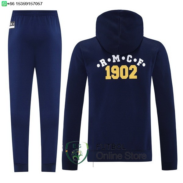 Conjunto Completo Chaqueta Con Capucha Real Madrid 25/2026 Azul Marino