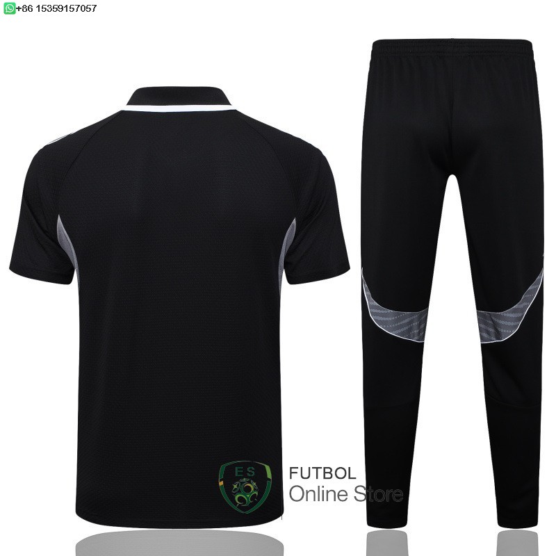 Conjunto Completo Polo Arsenal 25/2026 Negro Rojo Verde