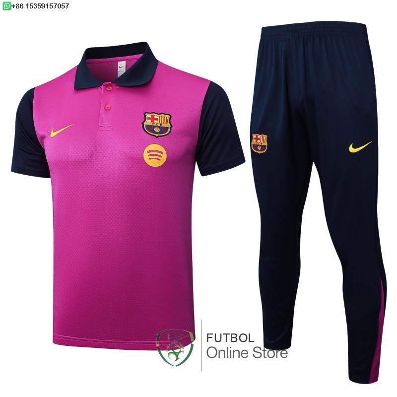 Conjunto Completo Polo Barcelona 25/2026 Purpura Azul Conjunto Completo Polo Barcelona 25/2026 Purpura Azul