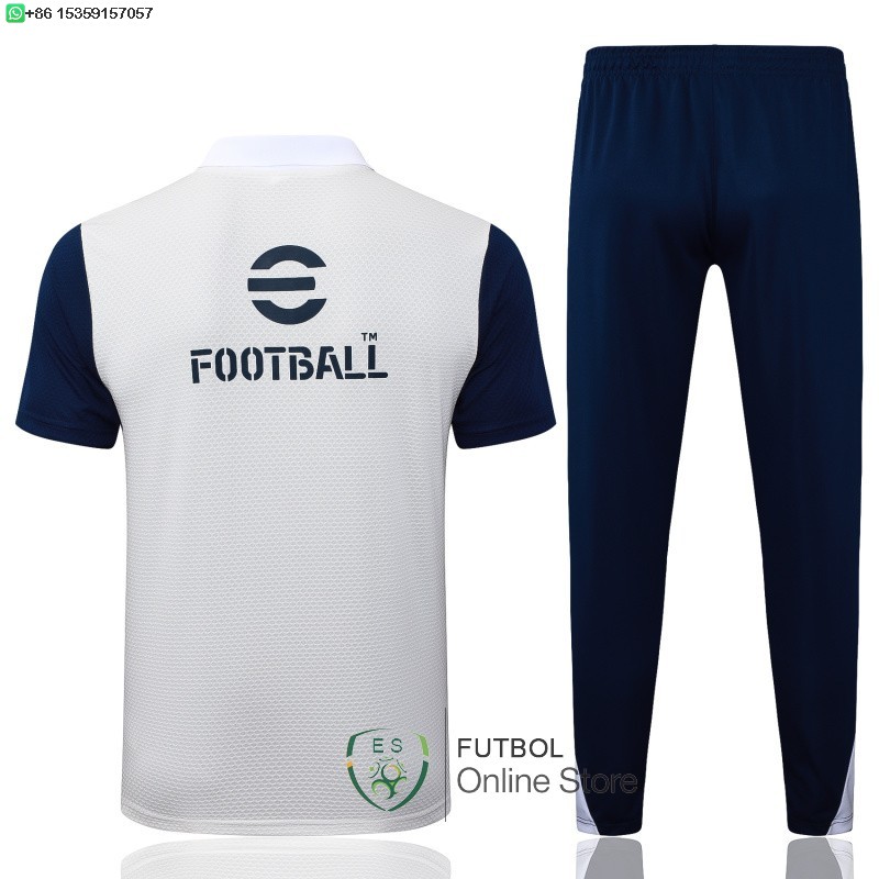 Conjunto Completo Polo Inter Milan 25/2026 Gris Azul