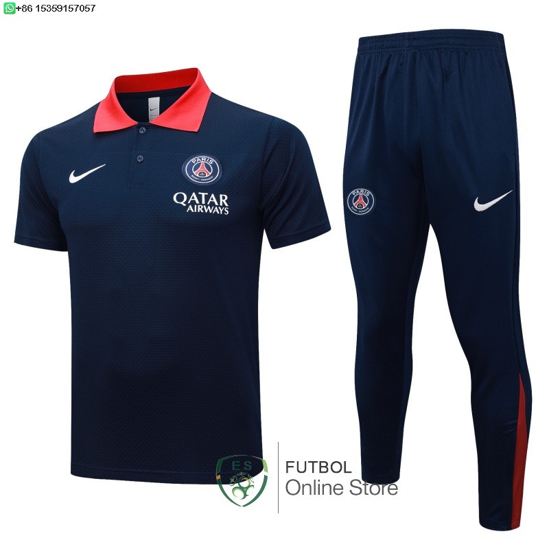 Conjunto Completo Polo Paris Saint Germain 25/2026 Azul Marino