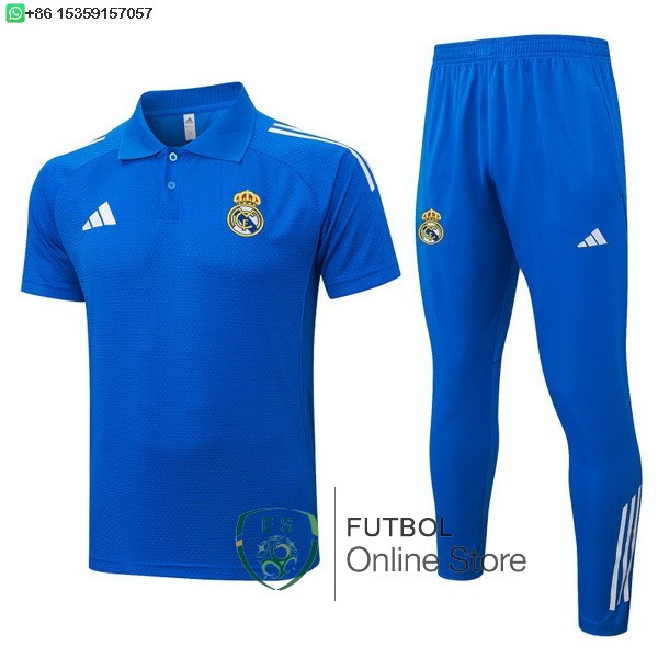 Conjunto Completo Polo Real Madrid 25/2026 Azul