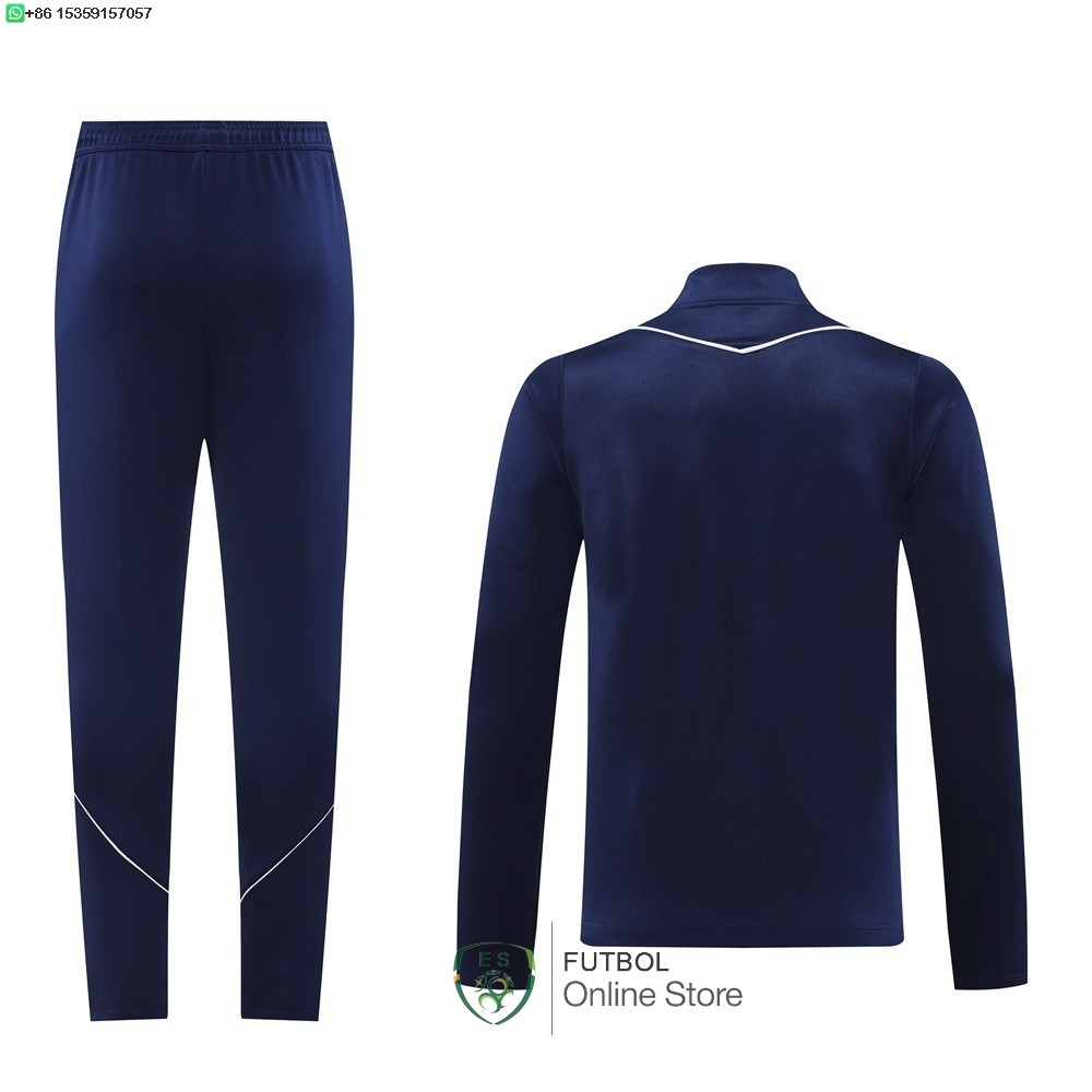 Conjunto Completo Ropa Deportiva Con Cremallera Larga Al Nassr 25/2026 Azul I Marino