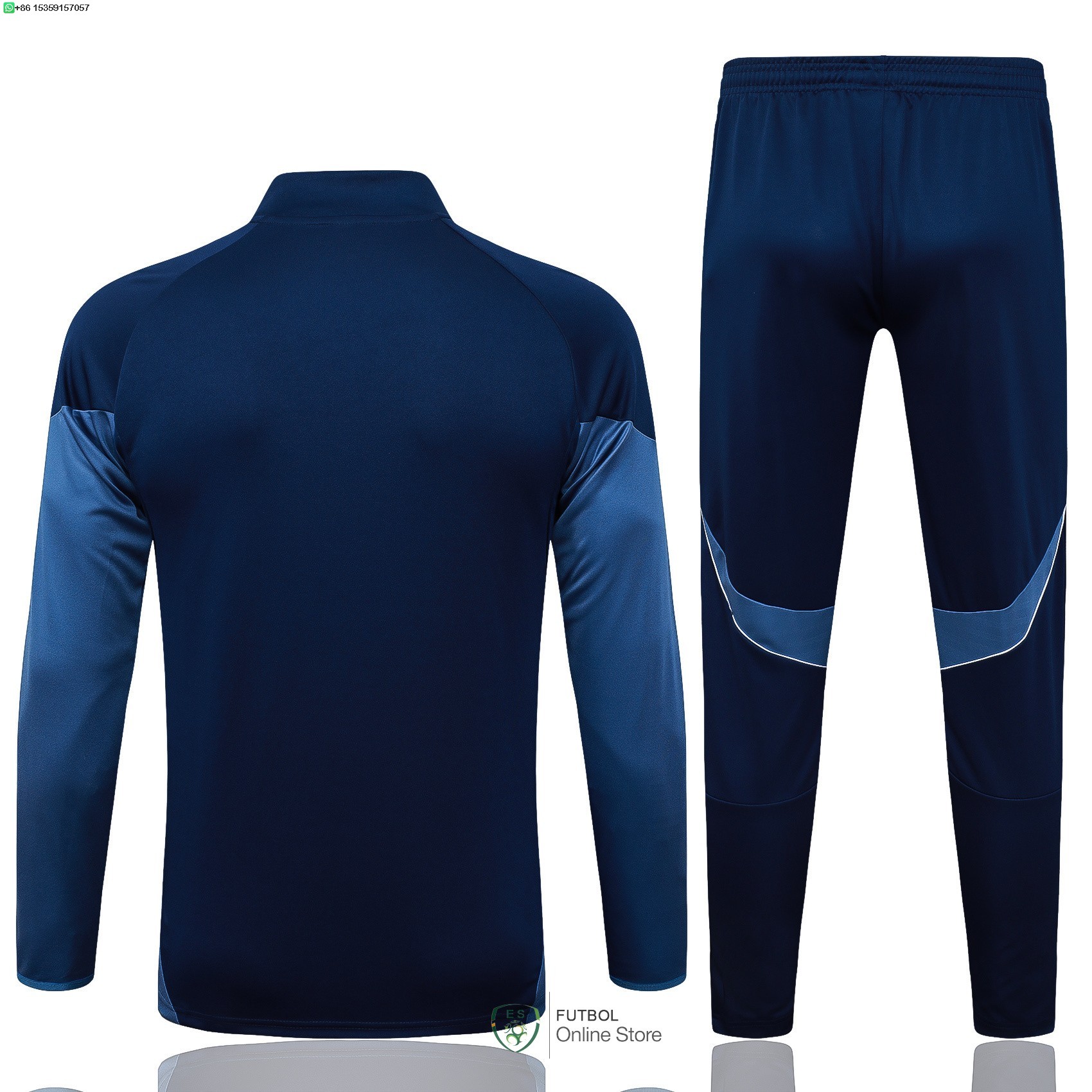 Conjunto Completo Ropa Deportiva Con Cremallera Larga Al Nassr 25/2026 Azul Marino