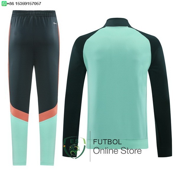 Conjunto Completo Ropa Deportiva Con Cremallera Larga Bayern Munich 24/2025 Gris Verde