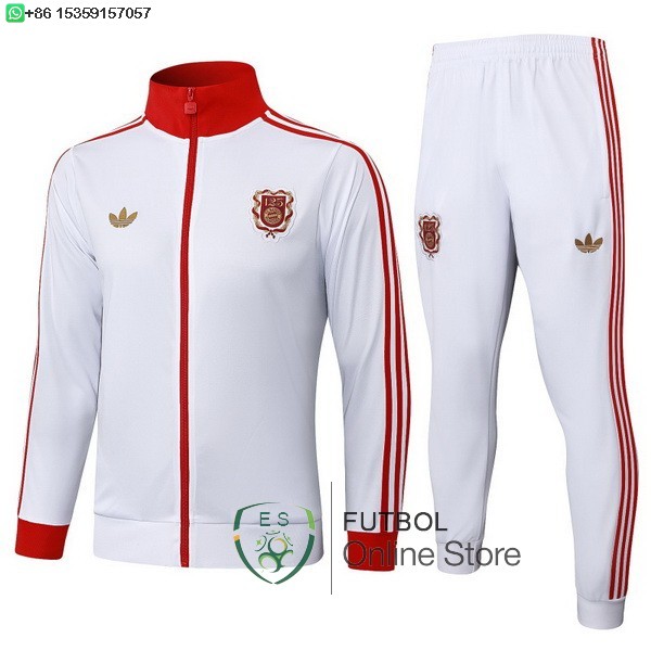 Conjunto Completo Ropa Deportiva Con Cremallera Larga Bayern Munich 25/2026 Blanco Rojo Conjunto Completo Ropa Deportiva Con Cremallera Larga Bayern Munich 25/2026 Blanco Rojo