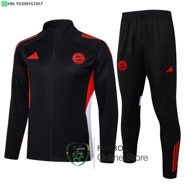 Conjunto Completo Ropa Deportiva Con Cremallera Larga Bayern Munich 25/2026 Negro Rojo Blanco Conjunto Completo Ropa Deportiva Con Cremallera Larga Bayern Munich 25/2026 Negro Rojo Blanco