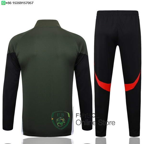 Conjunto Completo Ropa Deportiva Con Cremallera Larga Bayern Munich 25/2026 Verde Marino