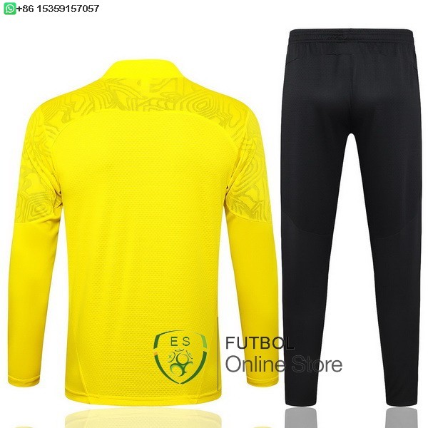 Conjunto Completo Ropa Deportiva Con Cremallera Larga Borussia Dortmund 24/2025 Amarillo Negro