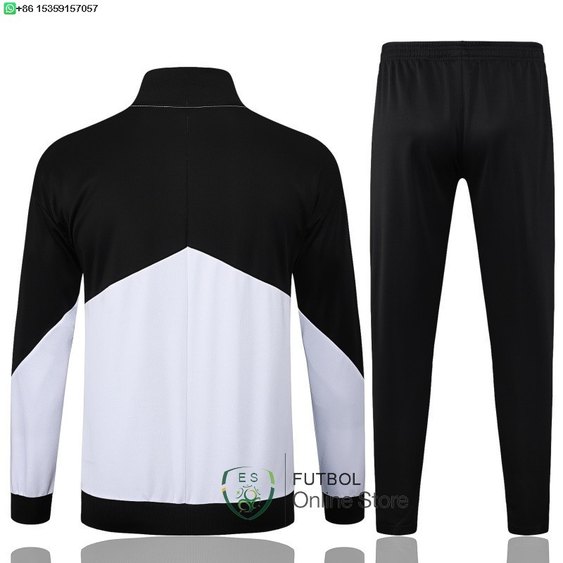 Conjunto Completo Ropa Deportiva Con Cremallera Larga Corinthians Paulista 25/2026 Blanco Negro