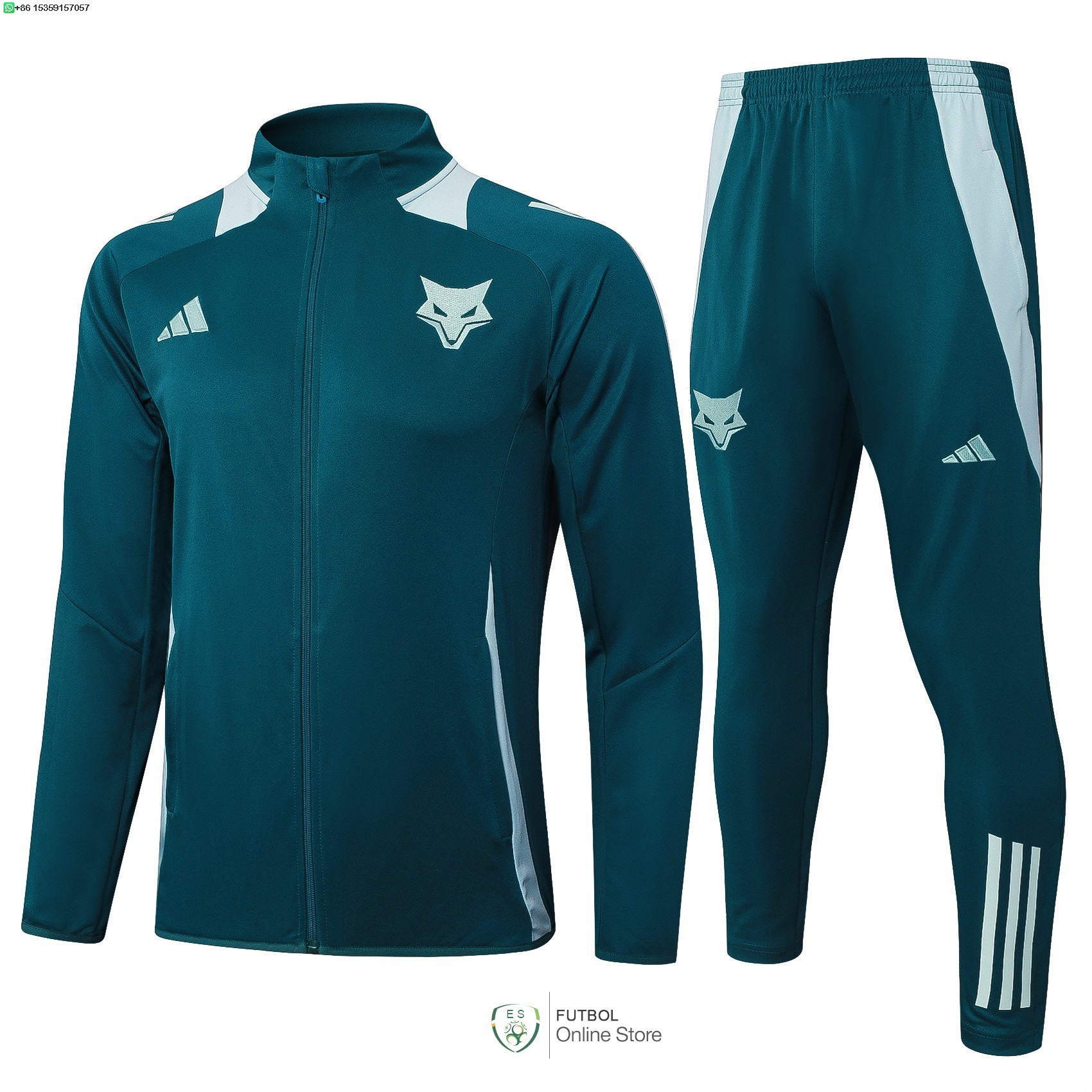Conjunto Completo Ropa Deportiva Con Cremallera Larga Cruzeiro 25/2026 I Verde