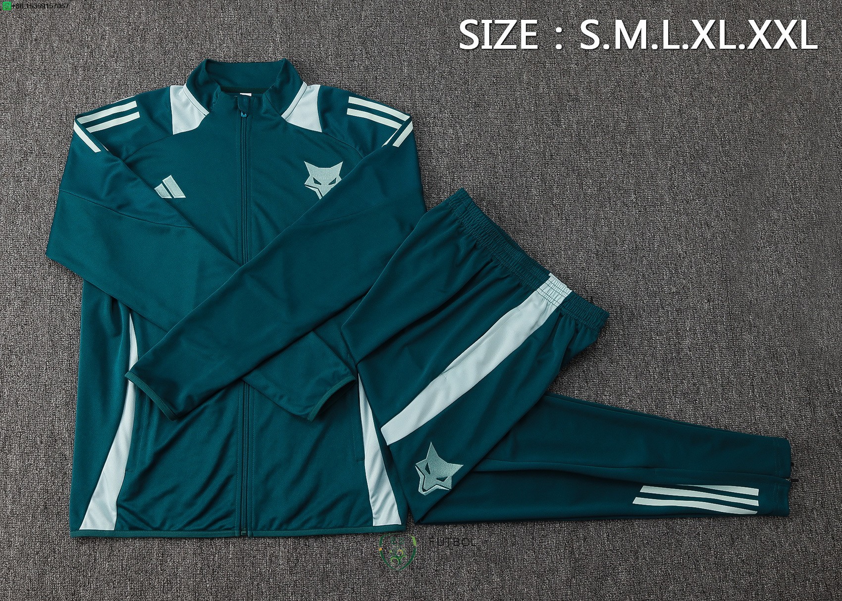 Conjunto Completo Ropa Deportiva Con Cremallera Larga Cruzeiro 25/2026 I Verde