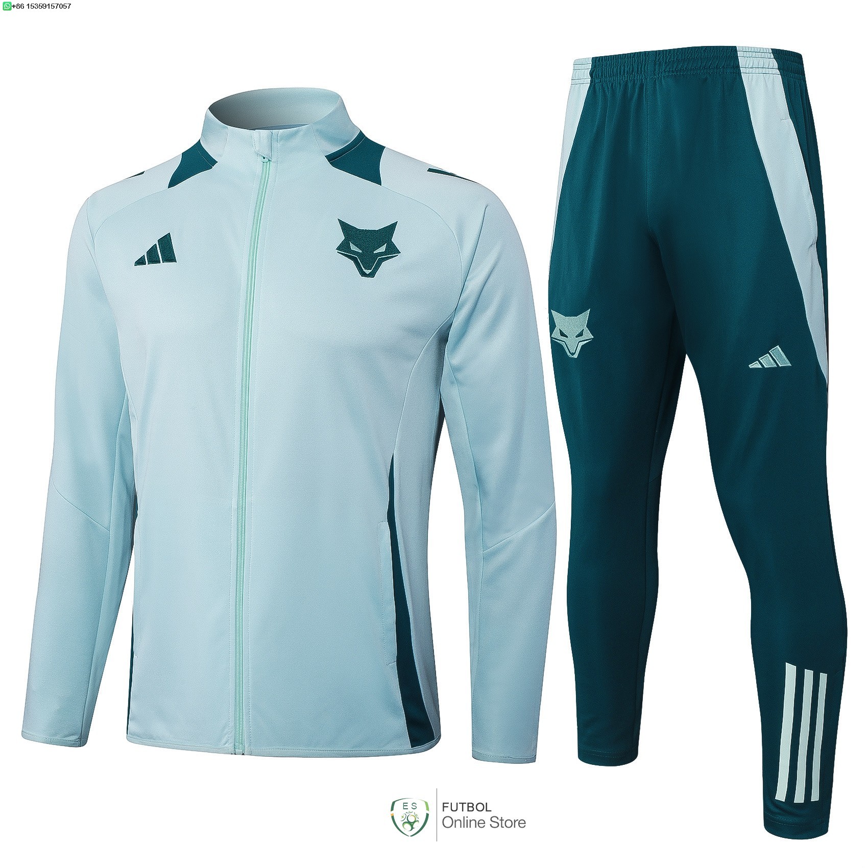 Conjunto Completo Ropa Deportiva Con Cremallera Larga Cruzeiro 25/2026 Verde