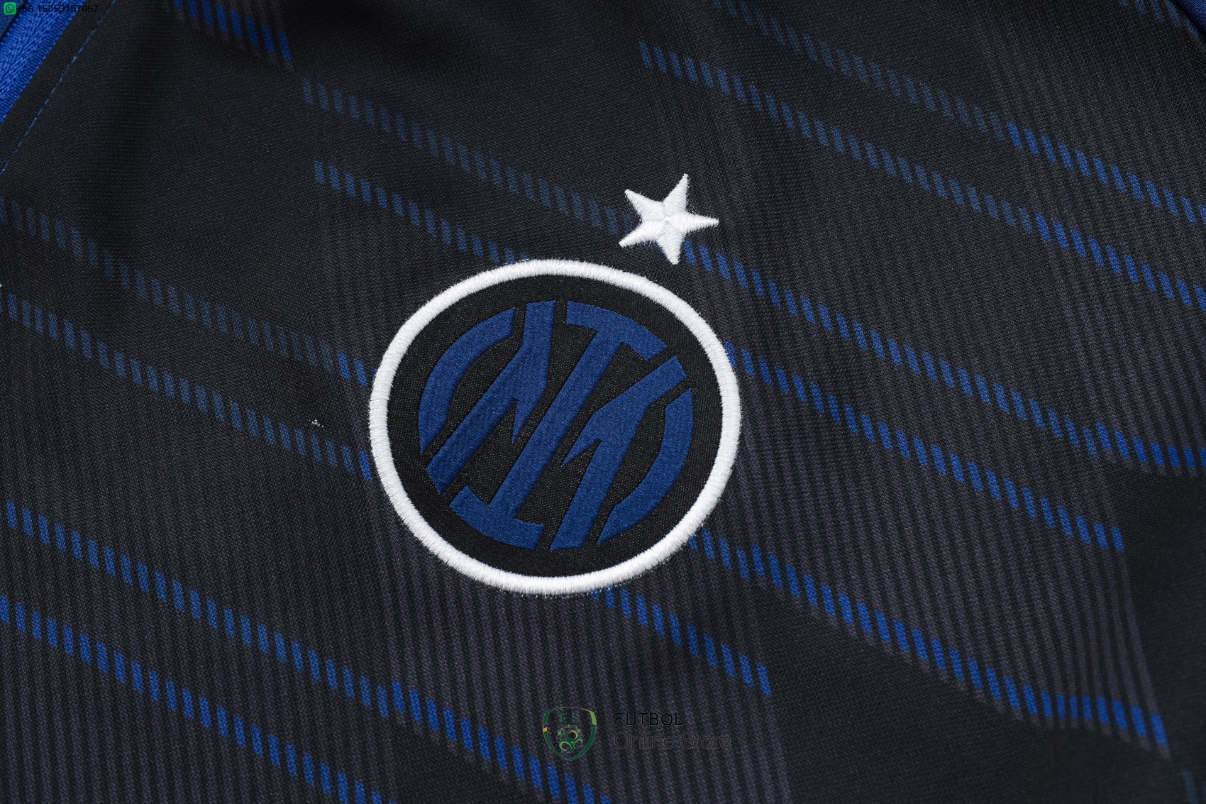 Conjunto Completo Ropa Deportiva Con Cremallera Larga Inter Milan 24/2025 Azul Negro