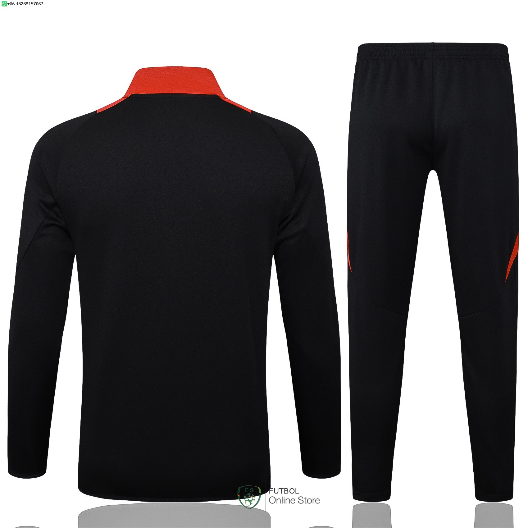 Conjunto Completo Ropa Deportiva Con Cremallera Larga Internacional 25/2026 Negro