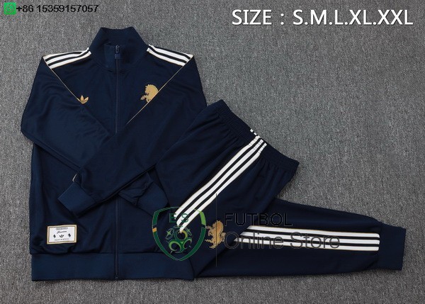 Conjunto Completo Ropa Deportiva Con Cremallera Larga Juventus 25/2026 Azul