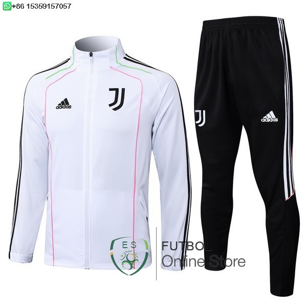 Conjunto Completo Ropa Deportiva Con Cremallera Larga Juventus 25/2026 Blanco Negro