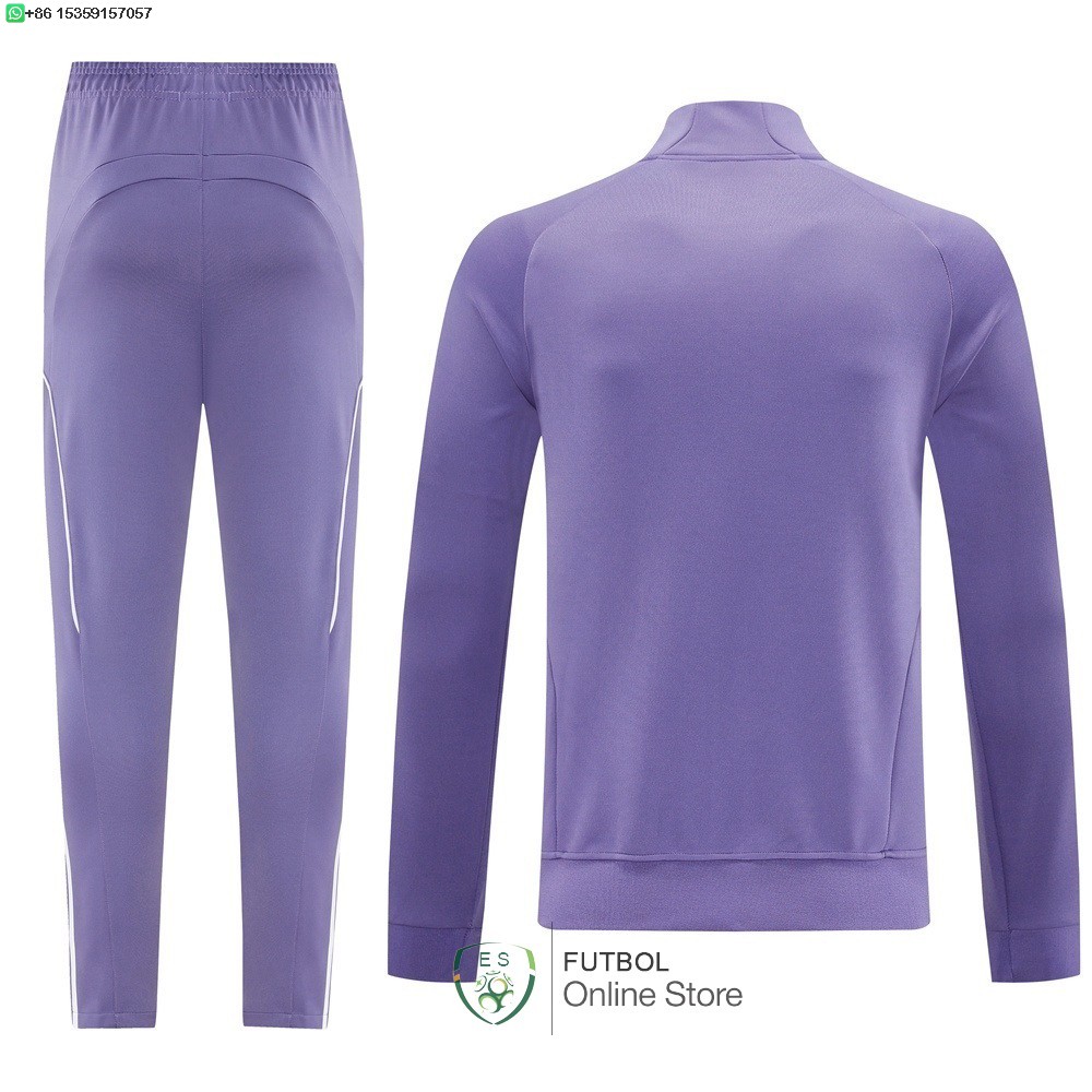 Conjunto Completo Ropa Deportiva Con Cremallera Larga Manchester United 25/2026 Purpura