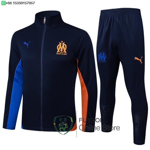 Conjunto Completo Ropa Deportiva Con Cremallera Larga Marsella 24/2025 Azul Marino