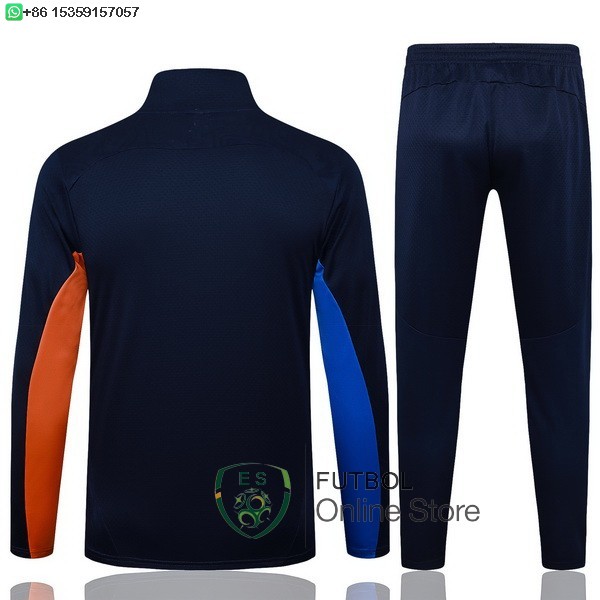 Conjunto Completo Ropa Deportiva Con Cremallera Larga Marsella 24/2025 Azul Marino