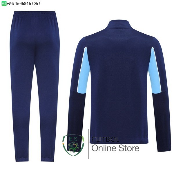 Conjunto Completo Ropa Deportiva Con Cremallera Larga Marsella 25/2026 Azul