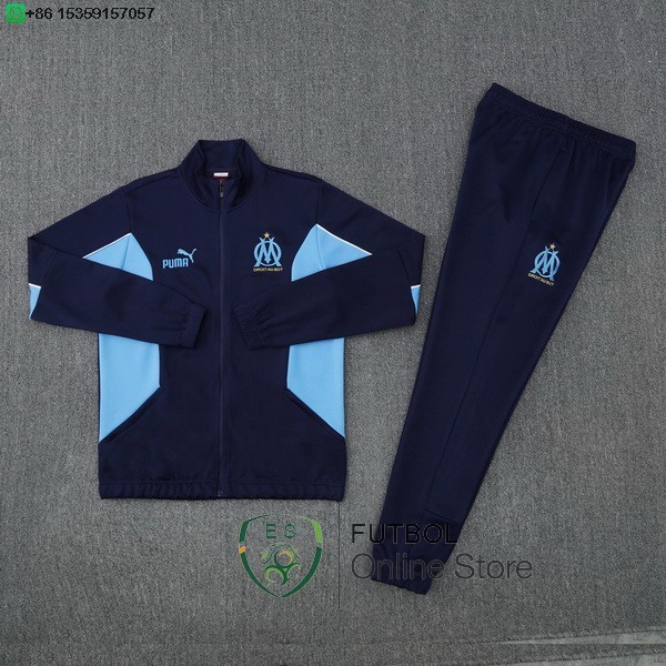 Conjunto Completo Ropa Deportiva Con Cremallera Larga Marsella 25/2026 Azul