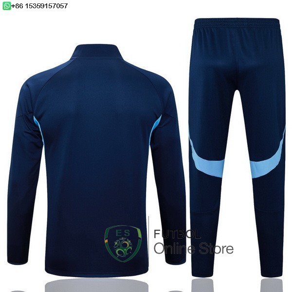 Conjunto Completo Ropa Deportiva Con Cremallera Larga Ninos Arsenal 25/2026 Azul II Marino