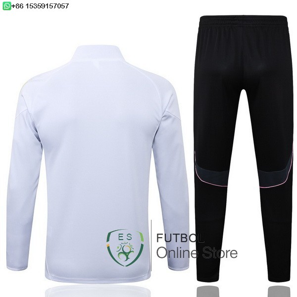 Conjunto Completo Ropa Deportiva Con Cremallera Larga Ninos Juventus 25/2026 Blanco I Negro