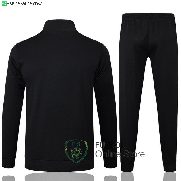 Conjunto Completo Ropa Deportiva Con Cremallera Larga Ninos Manchester United 25/2026 Negro III Rojo