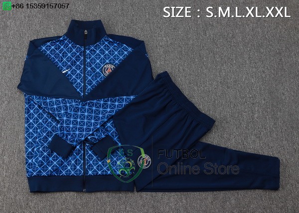 Conjunto Completo Ropa Deportiva Con Cremallera Larga Ninos Paris Saint Germain 25/2026 Azul Marino