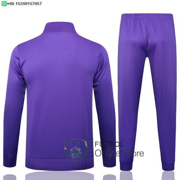 Conjunto Completo Ropa Deportiva Con Cremallera Larga Ninos Real Madrid 25/2026 I Purpura