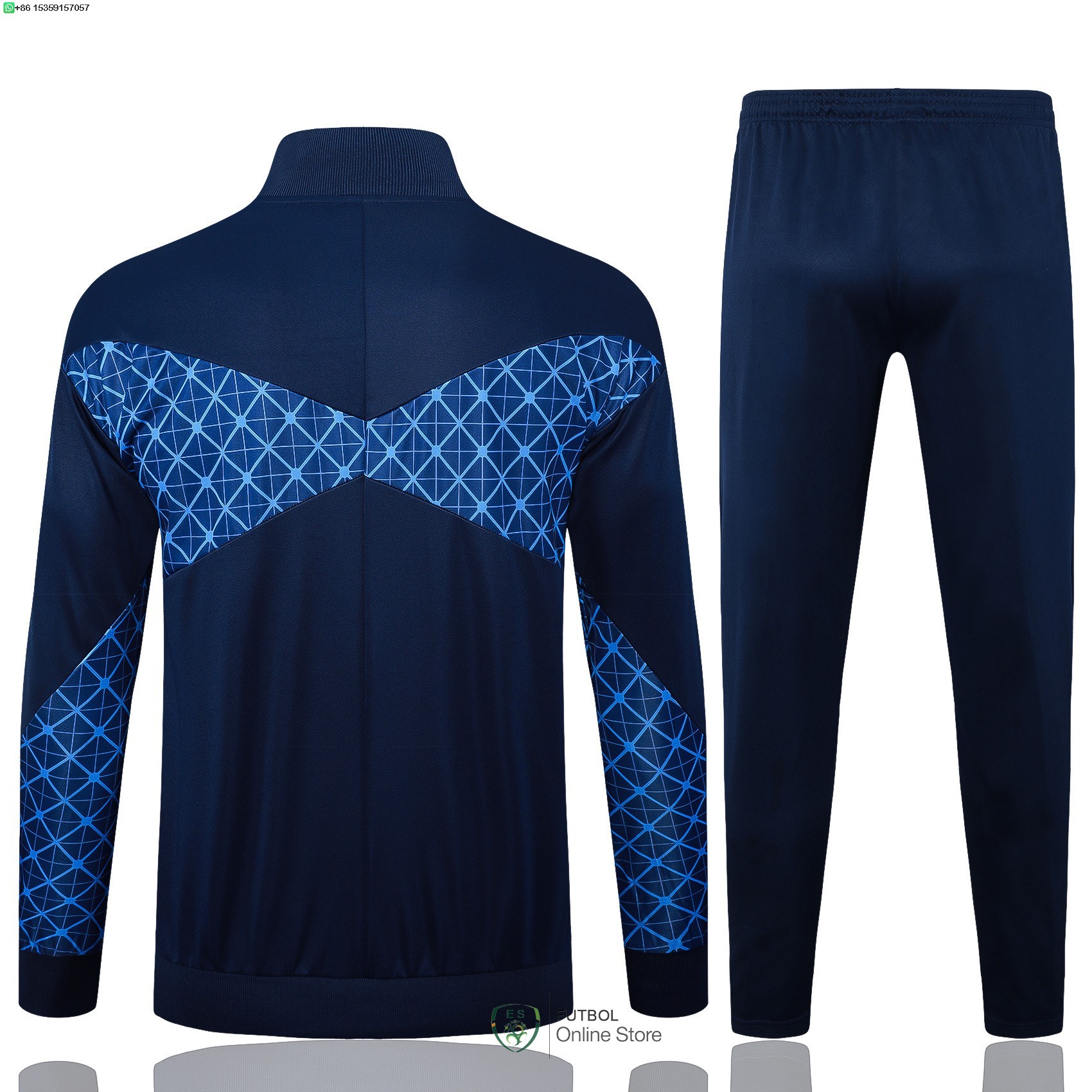 Conjunto Completo Ropa Deportiva Con Cremallera Larga Paris Saint Germain 25/2026 Azul Marino