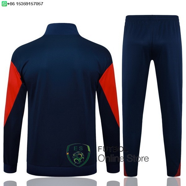 Conjunto Completo Ropa Deportiva Con Cremallera Larga Paris Saint Germain 25/2026 Azul Marino