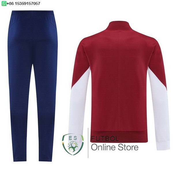 Conjunto Completo Ropa Deportiva Con Cremallera Larga Paris Saint Germain 25/2026 Azul Rojo