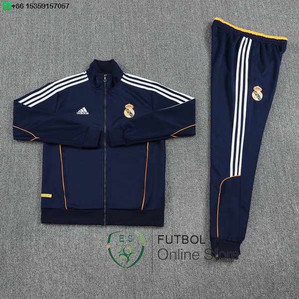 Conjunto Completo Ropa Deportiva Con Cremallera Larga Real Madrid Real Madrid 25/2026 Azul Marino