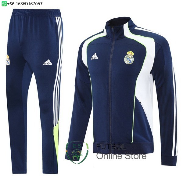 Conjunto Completo Ropa Deportiva Con Cremallera Larga Real Madrid Real Madrid 25/2026 Azul Marino Blanco Conjunto Completo Ropa Deportiva Con Cremallera Larga Real Madrid Real Madrid 25/2026 Azul Marino Blanco