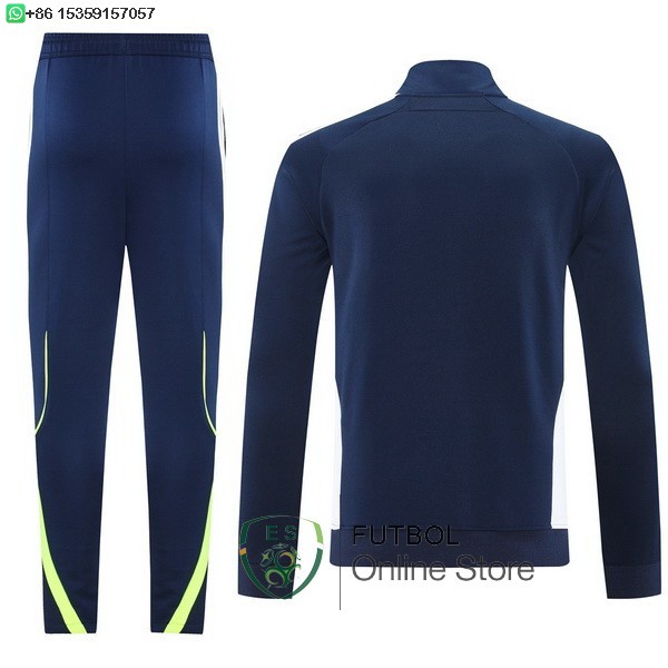 Conjunto Completo Ropa Deportiva Con Cremallera Larga Real Madrid Real Madrid 25/2026 Azul Marino