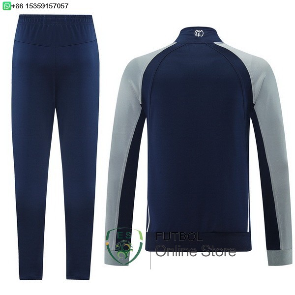 Conjunto Completo Ropa Deportiva Con Cremallera Larga Real Madrid Real Madrid 25/2026 Azul Marino