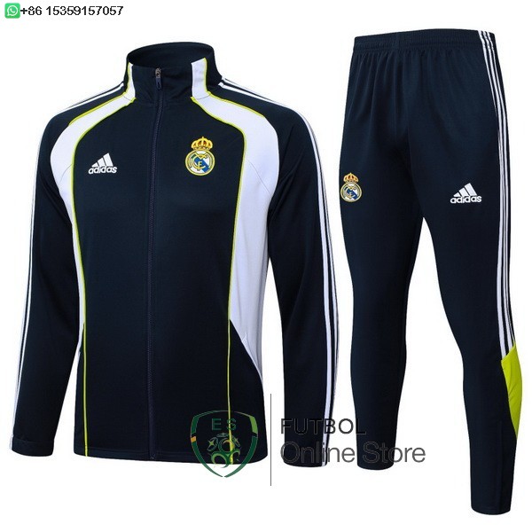 Conjunto Completo Ropa Deportiva Con Cremallera Larga Real Madrid Real Madrid 25/2026 Azul Marino I Blanco Conjunto Completo Ropa Deportiva Con Cremallera Larga Real Madrid Real Madrid 25/2026 Azul Marino I Blanco