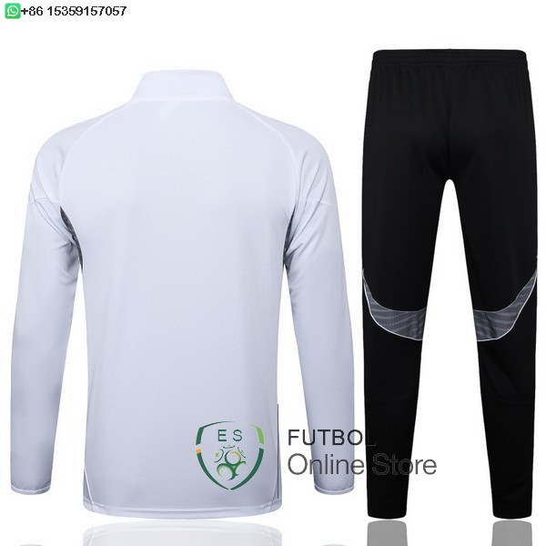 Conjunto Completo Ropa Deportiva Con Cremallera Larga Real Madrid Real Madrid 25/2026 Blanco Negro