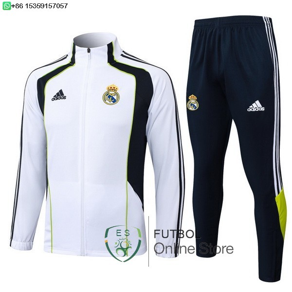 Conjunto Completo Ropa Deportiva Con Cremallera Larga Real Madrid Real Madrid 25/2026 Blanco Negro Verde Conjunto Completo Ropa Deportiva Con Cremallera Larga Real Madrid Real Madrid 25/2026 Blanco Negro Verde