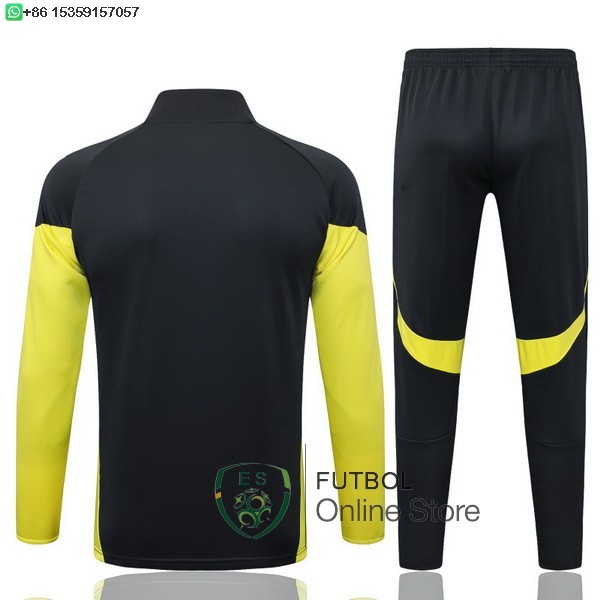 Conjunto Completo Ropa Deportiva Con Cremallera Larga Real Madrid Real Madrid 25/2026 Gris Amarillo