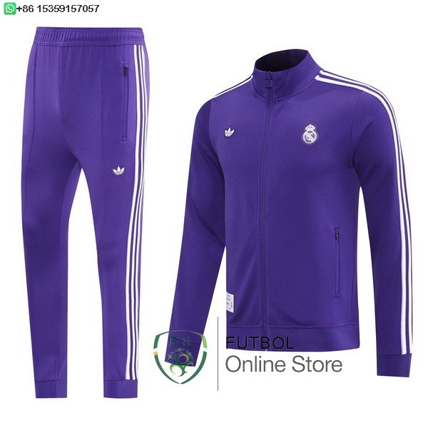 Conjunto Completo Ropa Deportiva Con Cremallera Larga Real Madrid Real Madrid 25/2026 Purpura Conjunto Completo Ropa Deportiva Con Cremallera Larga Real Madrid Real Madrid 25/2026 Purpura