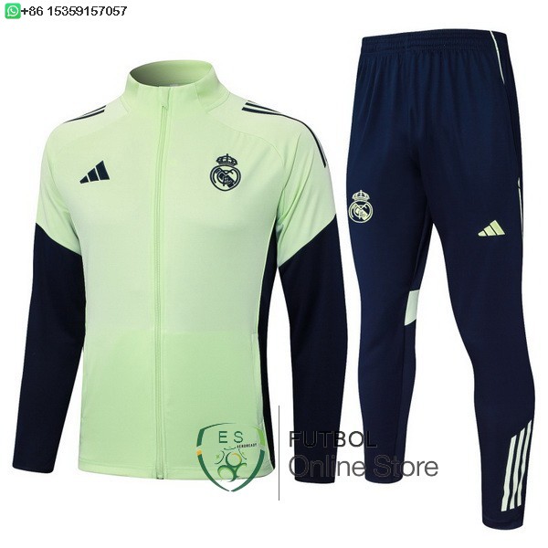 Conjunto Completo Ropa Deportiva Con Cremallera Larga Real Madrid Real Madrid 25/2026 Verde Claro Conjunto Completo Ropa Deportiva Con Cremallera Larga Real Madrid Real Madrid 25/2026 Verde Claro