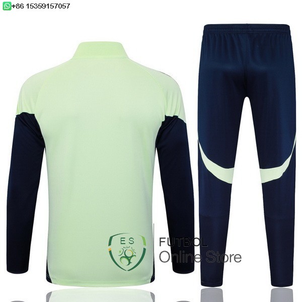 Conjunto Completo Ropa Deportiva Con Cremallera Larga Real Madrid Real Madrid 25/2026 Verde Claro