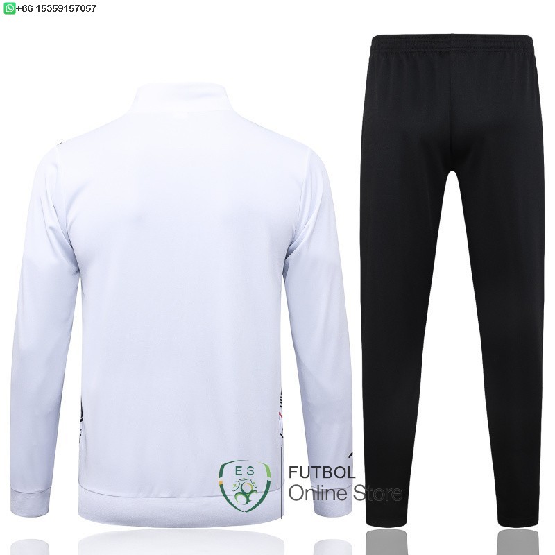 Conjunto Completo Ropa Deportiva Con Cremallera Larga Sao Paulo 25/2026 Blanco Negro