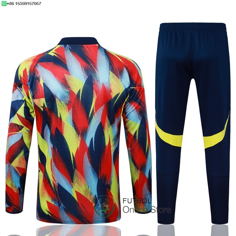 Conjunto Completo Sudadera Entrenamiento Arsenal 25/2026 Amarillo Azul