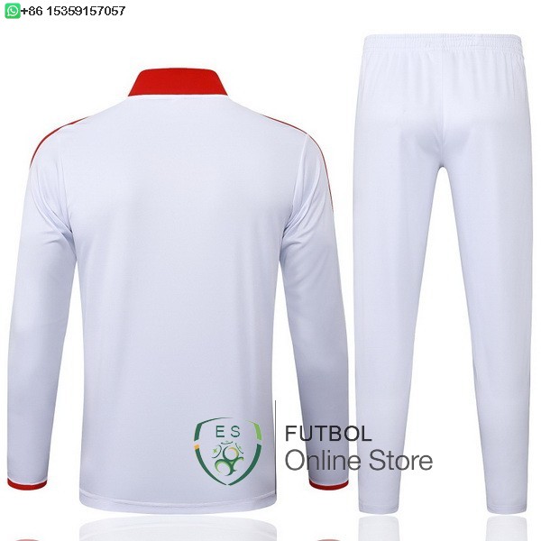 Conjunto Completo Sudadera Entrenamiento Bayern Munich 25/2026 Blanco Rojo